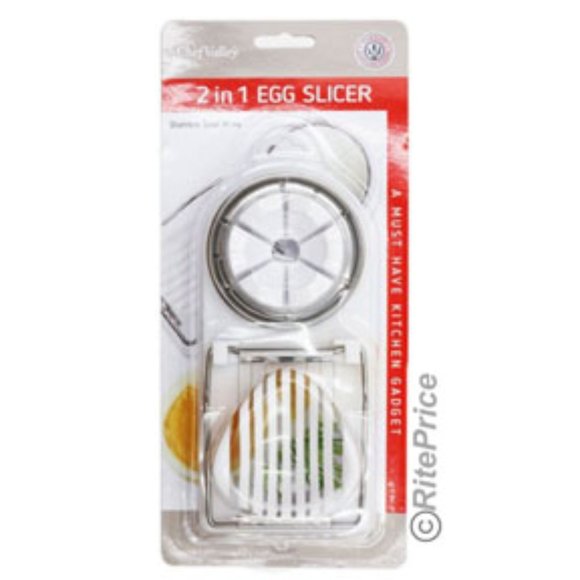 2 In 1 Stainless Steel Boiled Egg Slicer Mushroom Tomato Kitchen Choper (1 Pack) - Picture 2 of 10
